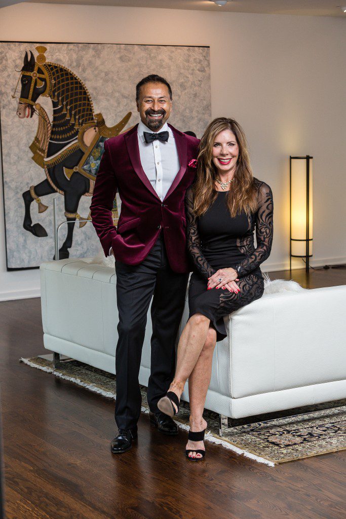Raj Basu and Rebekah Tennis, co-chairs of the Red Ribbon Gala, are ready for “the most glamorous party in town.” Photo by Chris Humprhey Photographer