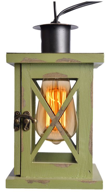 Anyone can turn a porch light on. if you want to spice up your outdoor lighting, try this vintage Edison bulb lantern. $34.99