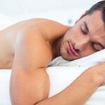 Man sleeping in the bed