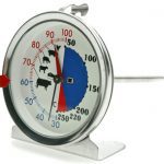 meat thermometer isolated on white background