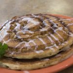 Cinnamon roll pancakes, anyone? Visit Beverley’s Pancake House in OKC to try.