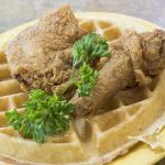 Chicken and waffles is a signature dish at Beverley’s Pancake House.