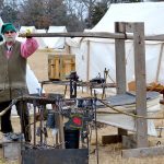 Blacksmiths are also represented in Civil War reenactments.