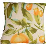 Floral cotton pillow, $34.99, Southwood Landscape and Garden Center