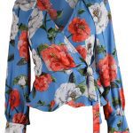 Parker maritime wildflower wrap blouse, $228, Saks Fifth Avenue