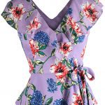 Parker Manny floral wrap effect blouse, $228, Saks Fifth Avenue