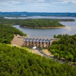 Broken Bow Oklahoma Aerial photo of Dam