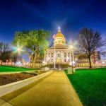 topeka kansas downtown at night