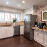 The kitchen offers a crisp and streamline respite for cooking adventures.