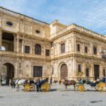 El Ayuntamient de Sevilla en Andalucía, España