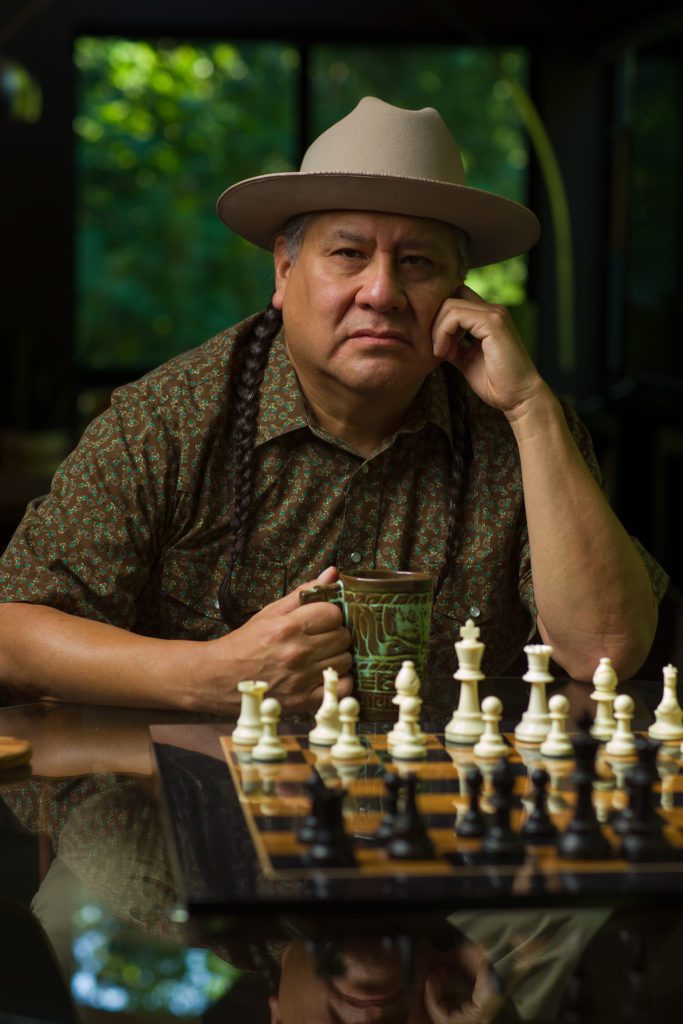 Red Corn, who plays Chief Bonnicastle in Flower Moon, says the movie wasn’t easy to watch, but it is a “story that needs to be told.”
Photo by Brent Fuchs