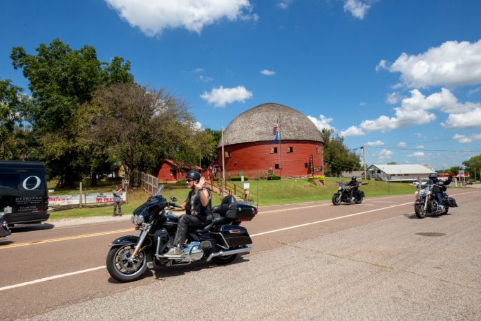 Whether you’re traversing on foot, on a motorcycle or in a car, scenic byways and highways lend themselves to spectacular Oklahoma views. Photo courtesy the Oklahoma Tourism & Recreation Department