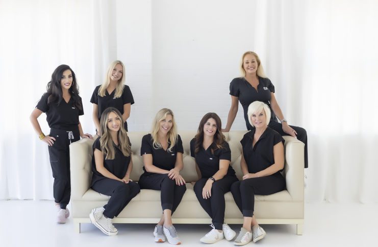 Dr. Cristie Hawkins and staff